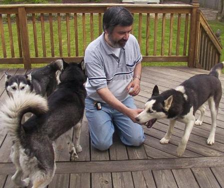 Jenna was no longer wanted by her family but is very much loved by Tony and her new playmates Indy and Koby.