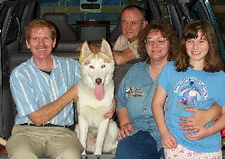 This boy was given up because of allergies.  His new family were happy to bring him home to help fill the void of a recently lost pet. 